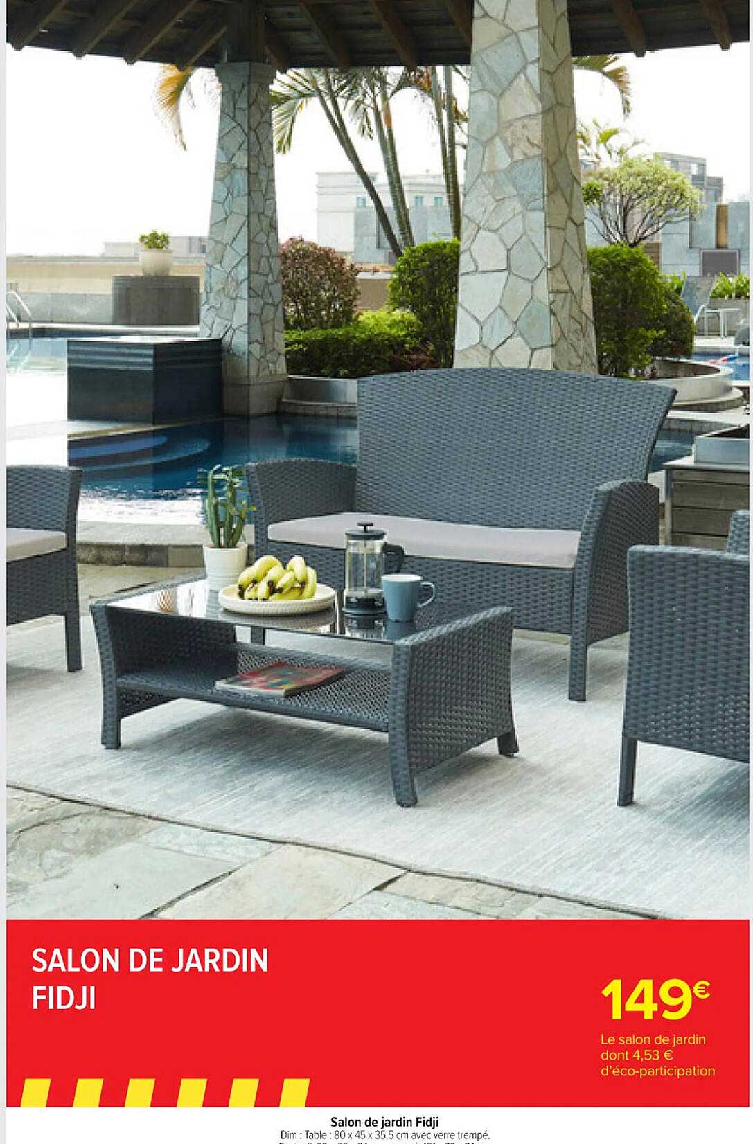 salon de jardin fidji