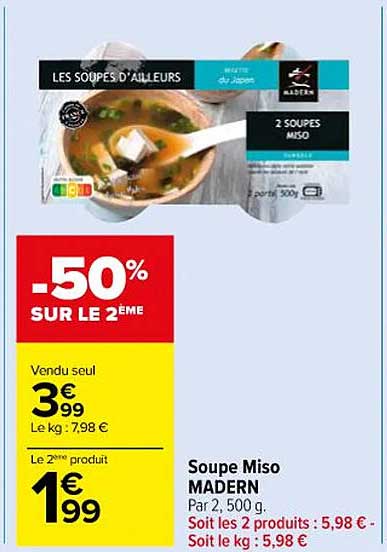 Soupe Miso Madern