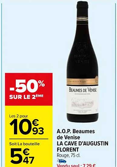 a.o.p. beaumes de venise la cave d'augustin florent