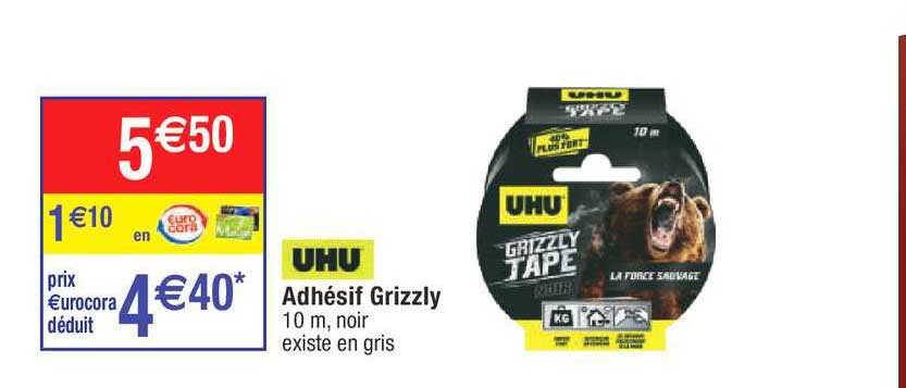 adhésif grizzly uhu