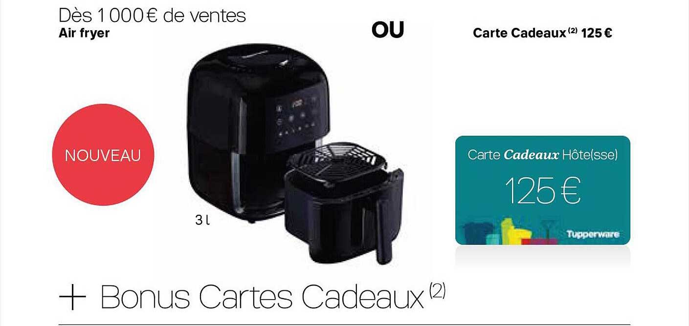 air fryer ou carte cadeaux