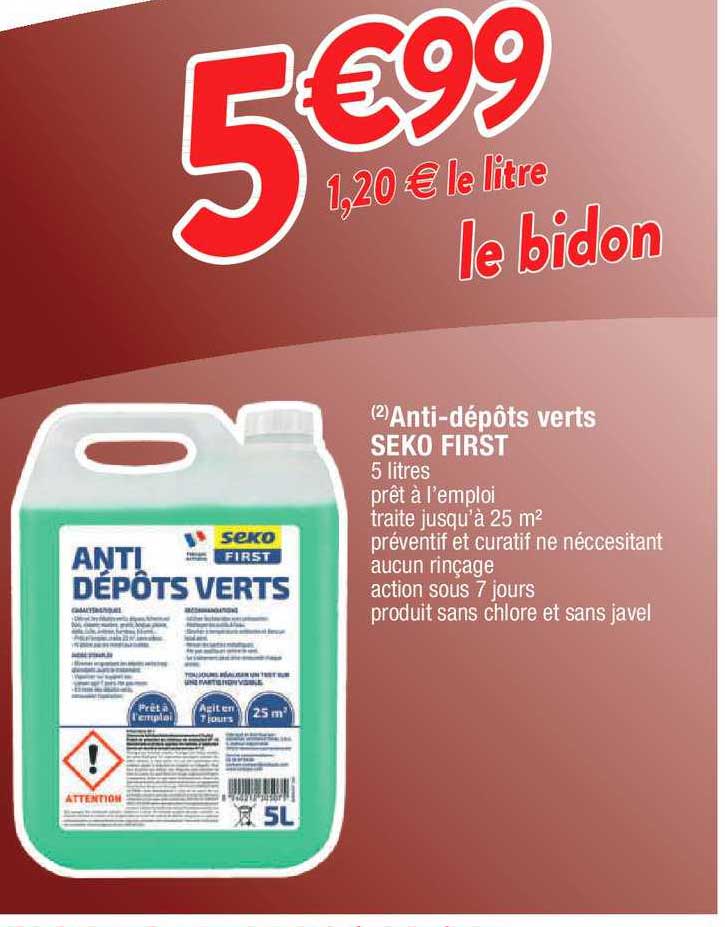 anti-dépôts verts seko first