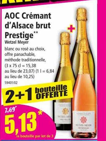 aoc crémant d'alsace brut prestige wetzel meyer