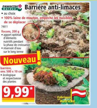 barrière anti-limaces powertec garden