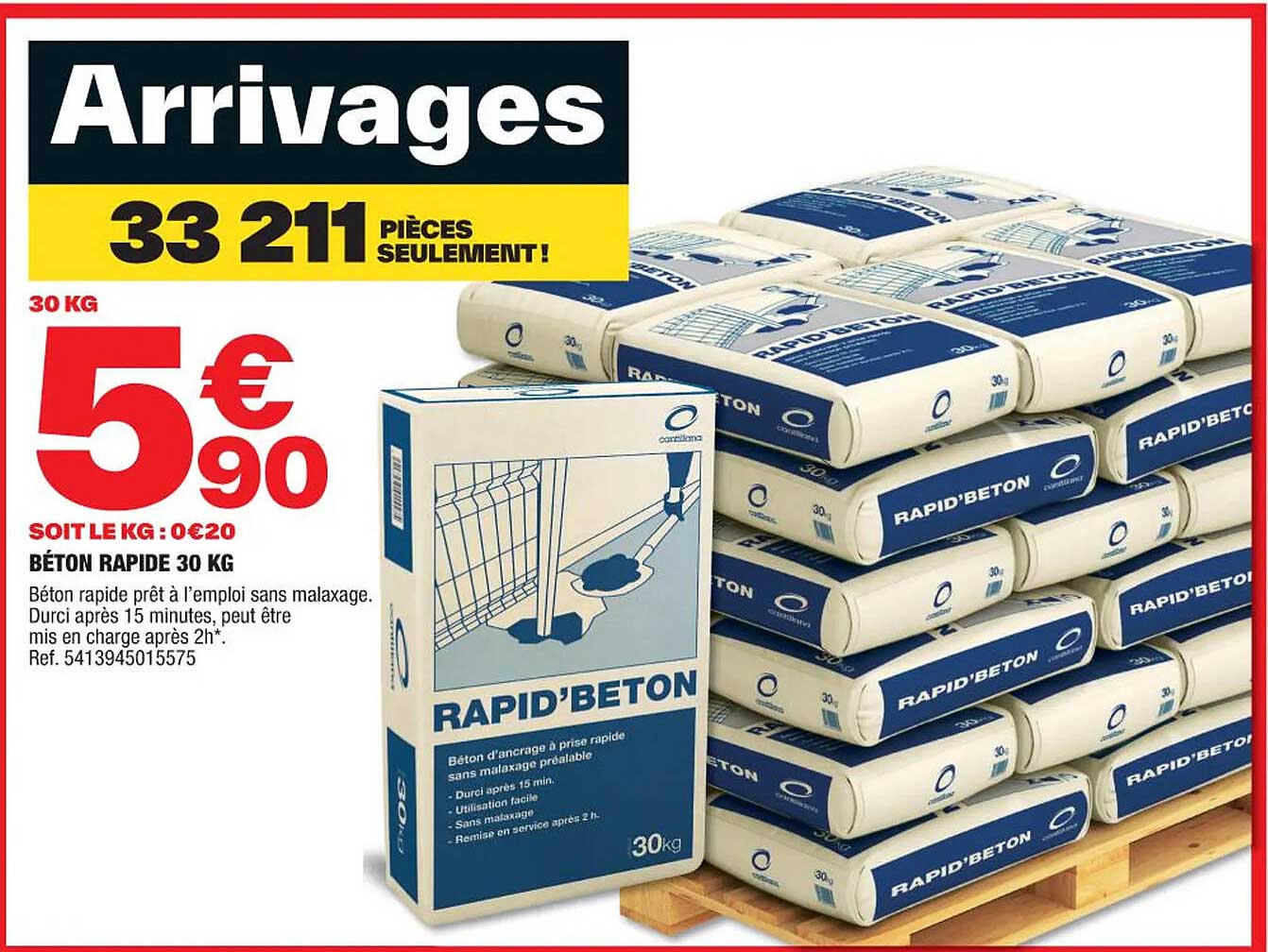 Béton Rapide 30 Kg