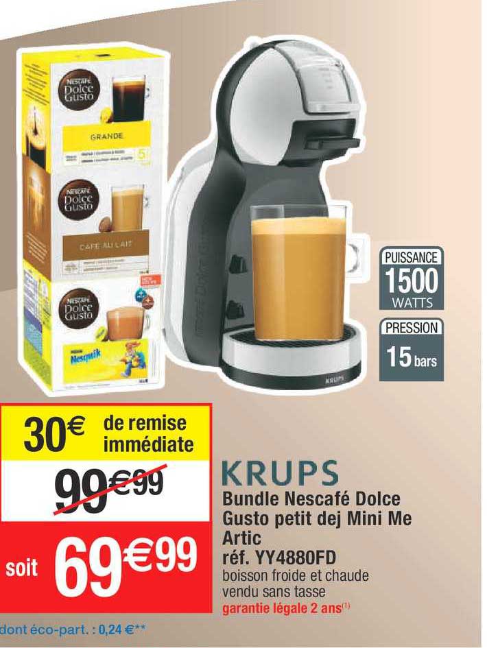 bundle nescafé dolce gusto petit dej mini me artic krups