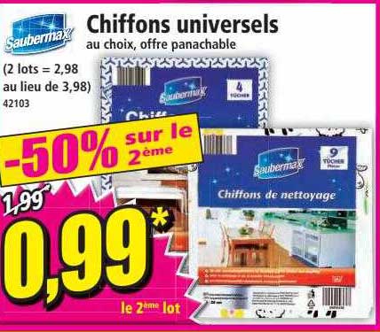 chiffons universels saubermax