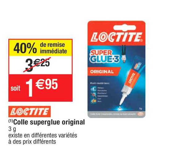 Colle Superglue Original Loctite