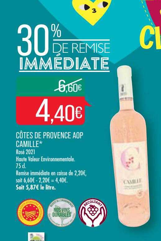 côtes de provence aop camille