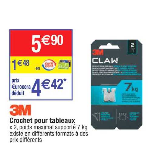 crochet pour tableaux 3m