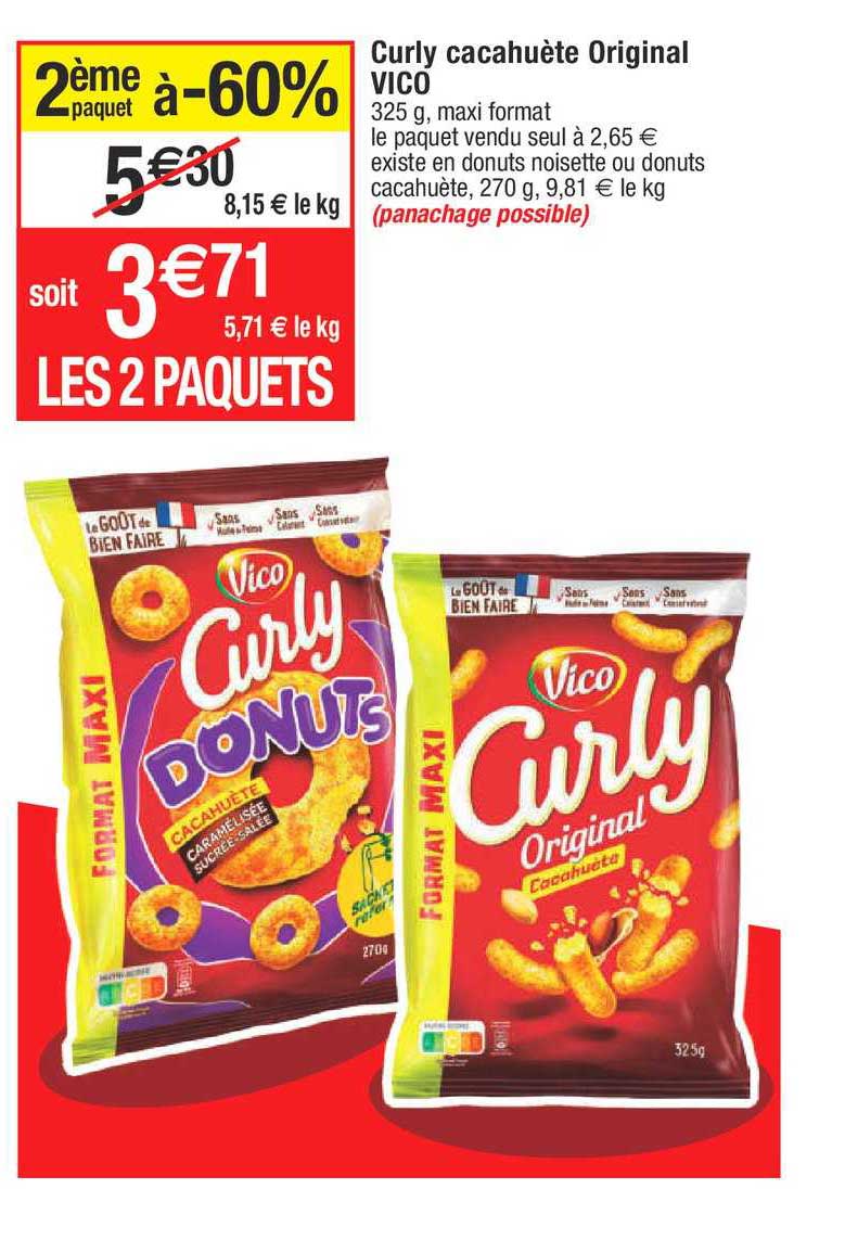 Curly Cacahuète Original Vico