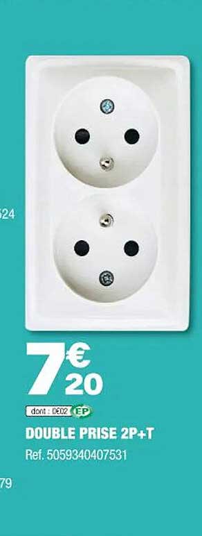 double prise 2p+t