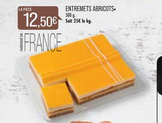 Entremets Abricots