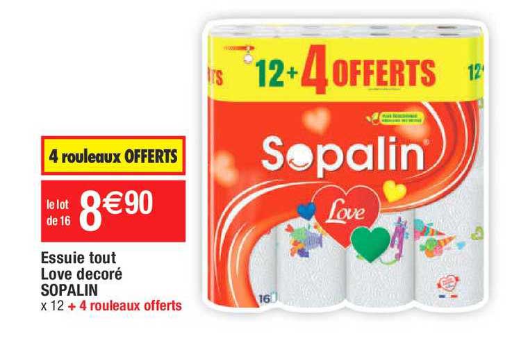 essuie tout love décoré sopalin