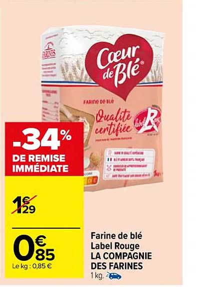 farine de blé label rouge la compagnie des farines