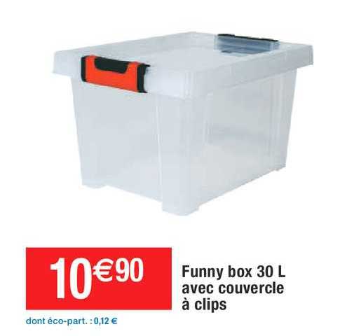 funny box 30l avec couvercle à clips