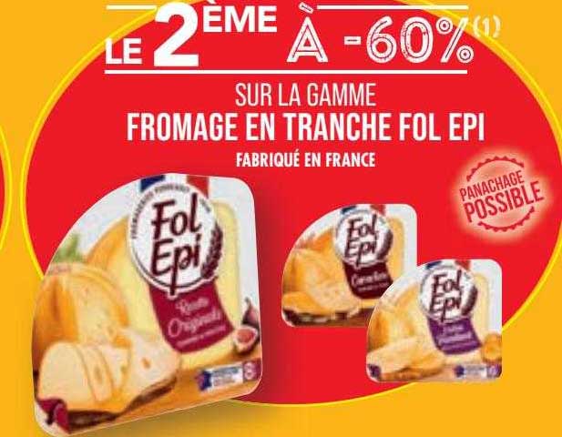 la gamme fromage en tranche fol épi
