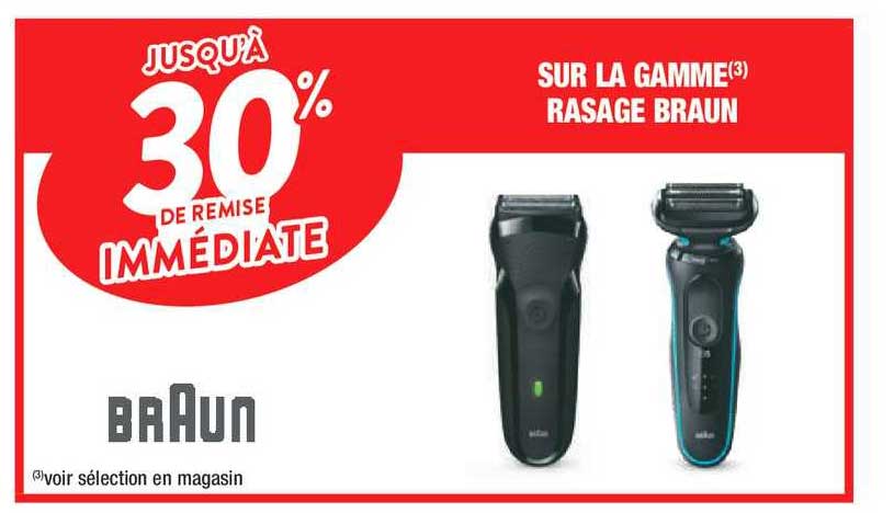 la gamme rasage braun