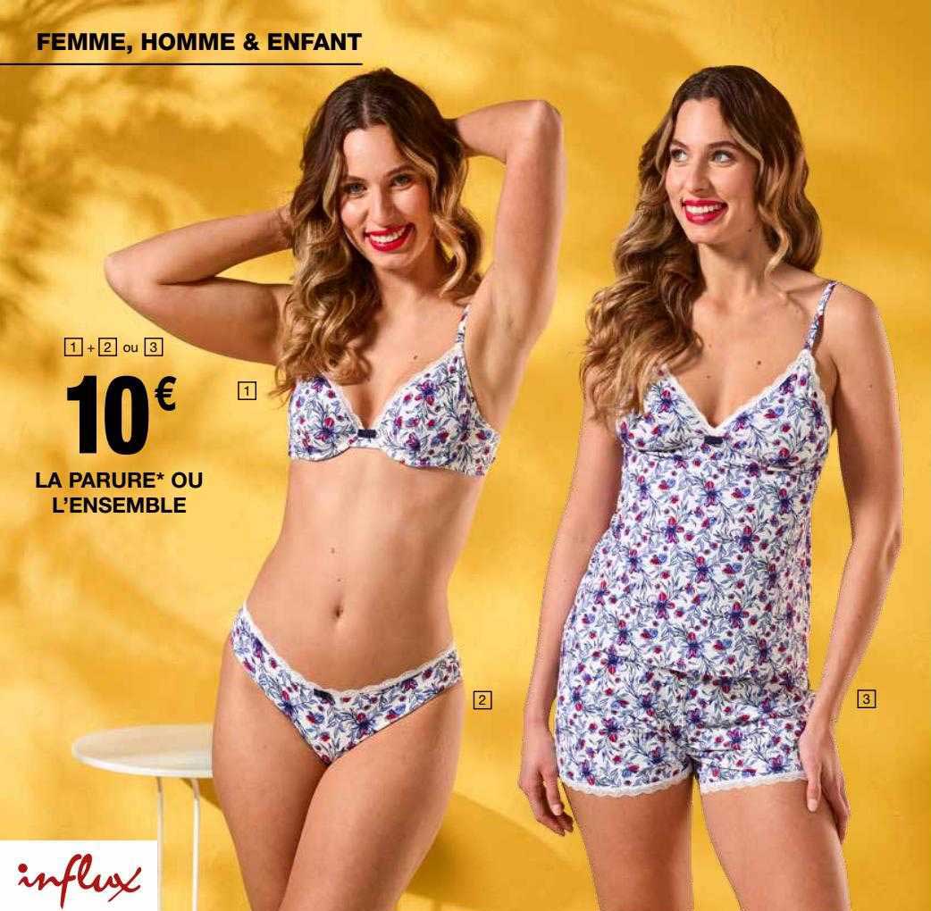 la parure ou l'ensemble influx