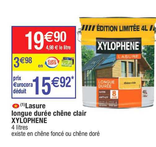 lasure longue durée chêne clair xylophène