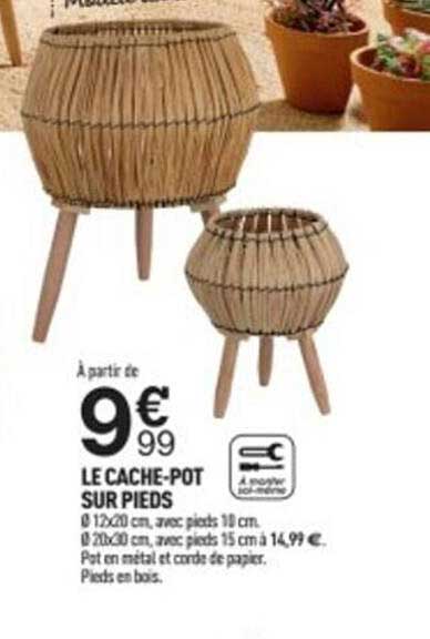 le cache-pot sur pieds