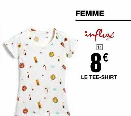 le tee-shirt femme influx