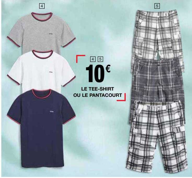 le tee-shirt ou le pantacourt