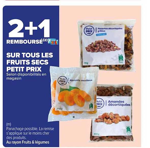 les fruits secs petit prix