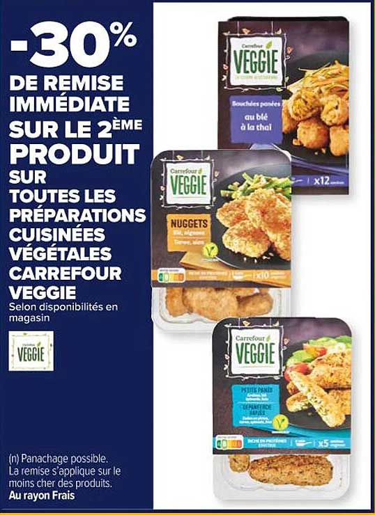 les préparations cuisinées végétales carrefour veggie