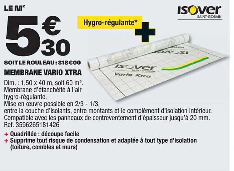 membrane vario xtra isover