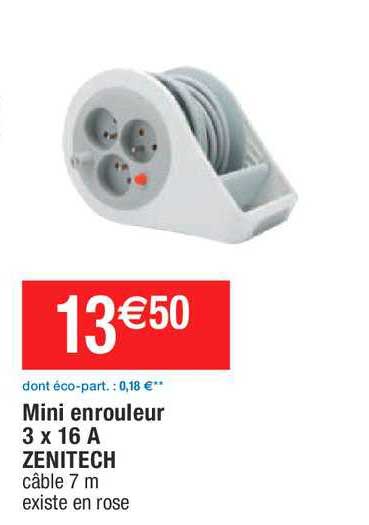 Mini Enrouleur 3 X 16A Zenitch