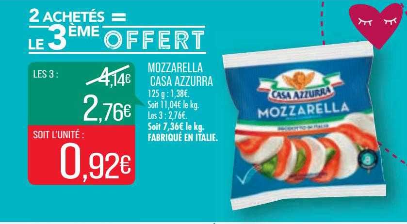 mozzarella casa azzurra