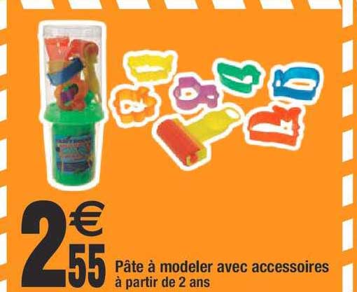 pâte à modeler avec accessoires à partir de 2 ans