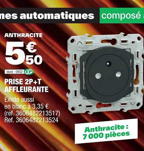 prise 2p+t affleurante