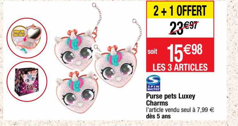 purse pets luxey charms spin master