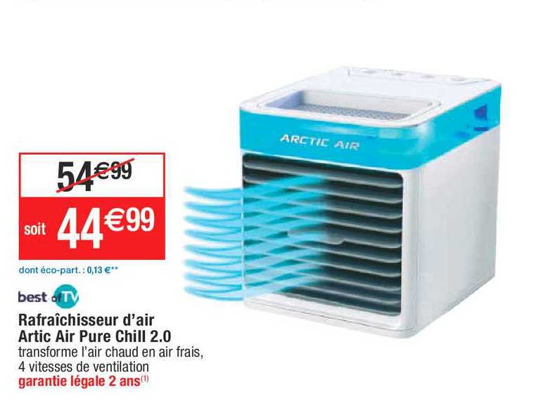 rafraîchisseur d'air artic air pure chill 2.0 best of tv