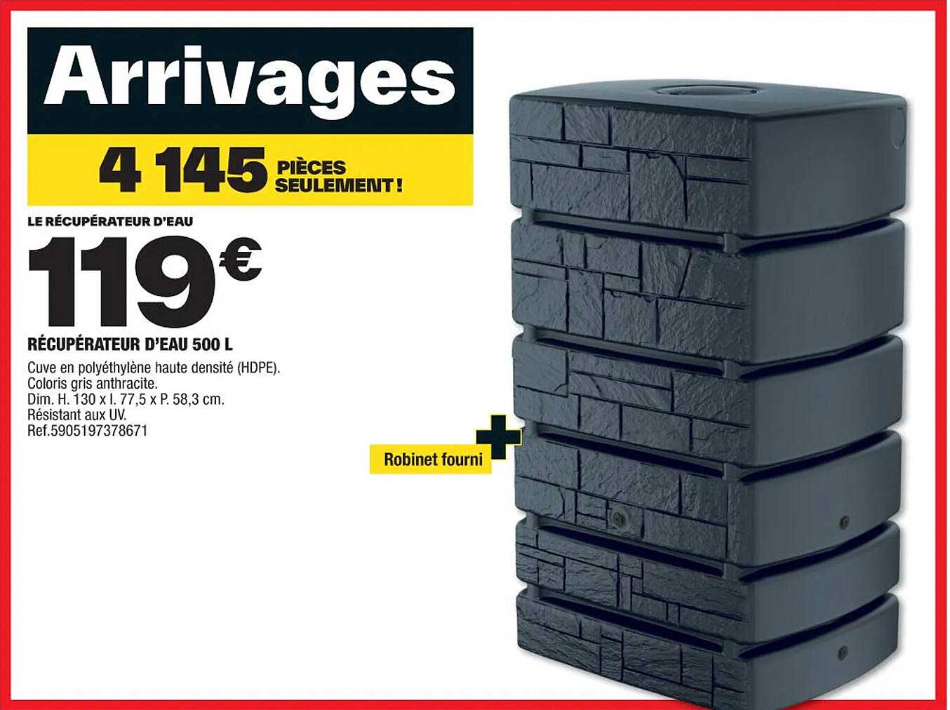 Récupérateur D'eau 500l