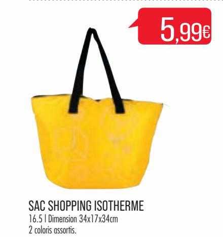 sac shopping isotherme