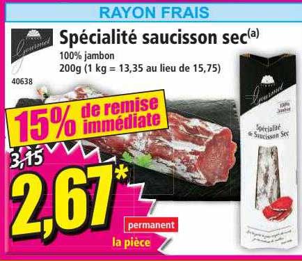 Spécialité Saucisson Sec