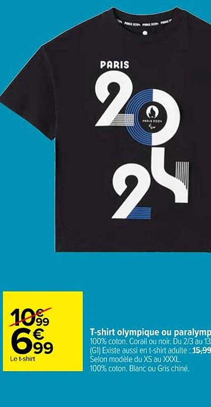 T-shirt Olympique Ou Paralympique