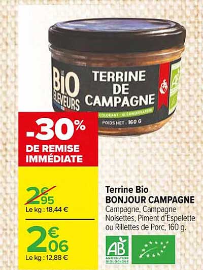 Terrine Bio Bonjour Campagne