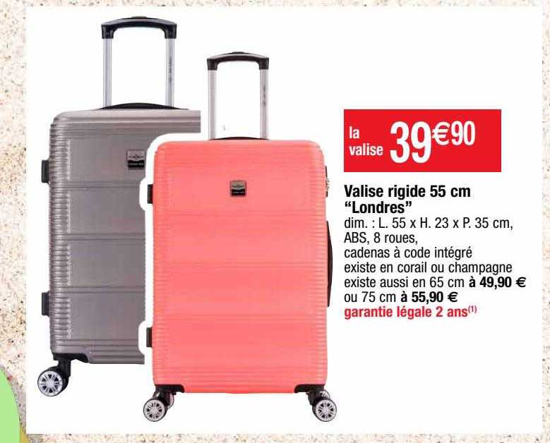 valise rigide 55 cm "londres"