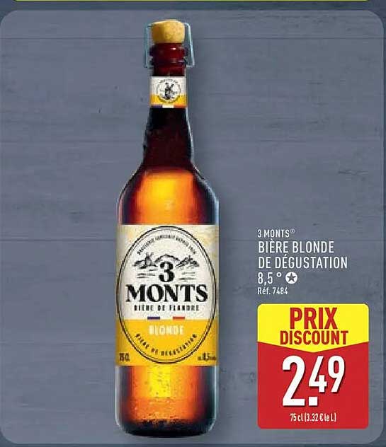 3 MONTS BIERE BLONDE
