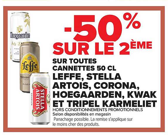 50% SUR LE 2ÈME
