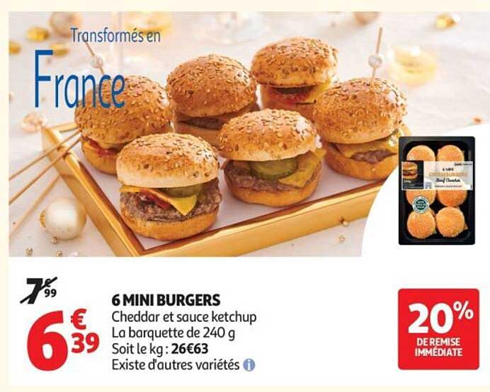 6 MINI BURGERS