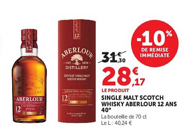 Aberlour Single Malt Scotch Whisky Aberlour 12 Ans