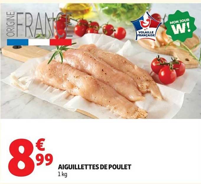AIGUILLETTES DE POULET