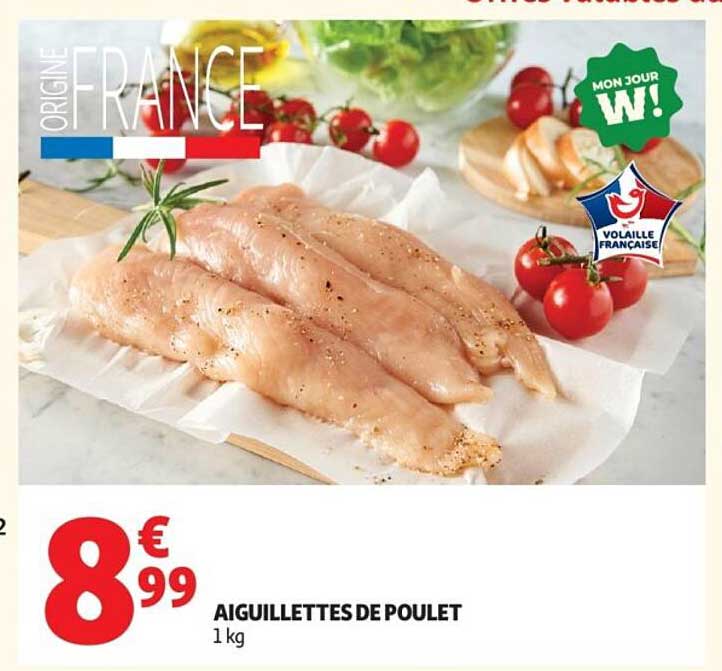 AIGUILLETTES DE POULET