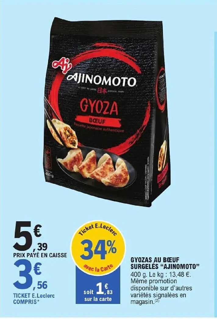 Ajinomoto Gyoza Bœuf