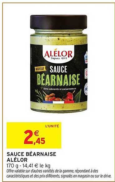 ALÉLOR SAUCE BÉARNAISE